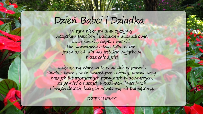 Dzień Babci i Dziadka